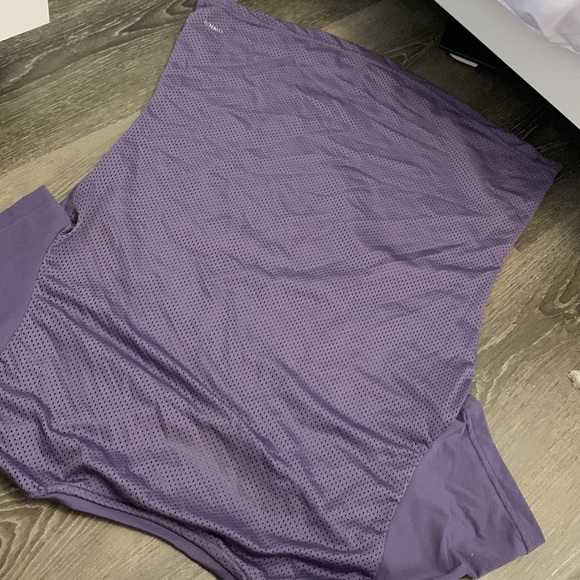 ADIDAS PURPLE MESH T SHIRT - Picture 4 of 5